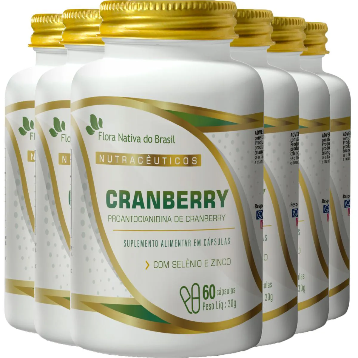 CRANBERRY 6 X 60 CAPSULAS - FLORA NATIVA