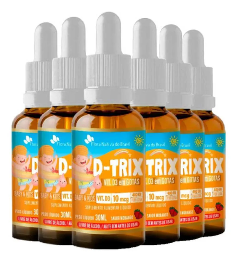 VITAMINA D3 D-TRIX KIDS GOTAS 6 X 30ML FLORA NATIVA