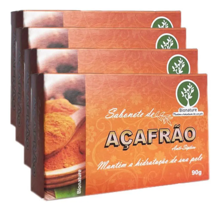SABONETE DE AçAFRãO 4 X 110G BIONATURE