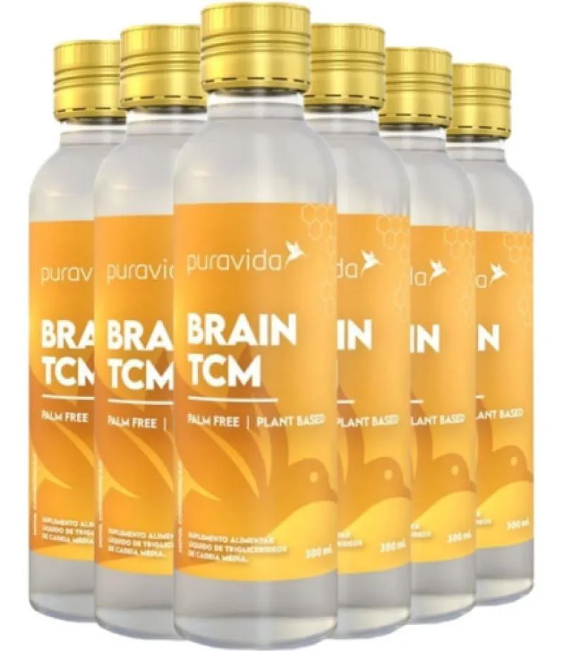 ÓLEO DE COCO BRAIN TCM 6 X 300ML PURAVIDA