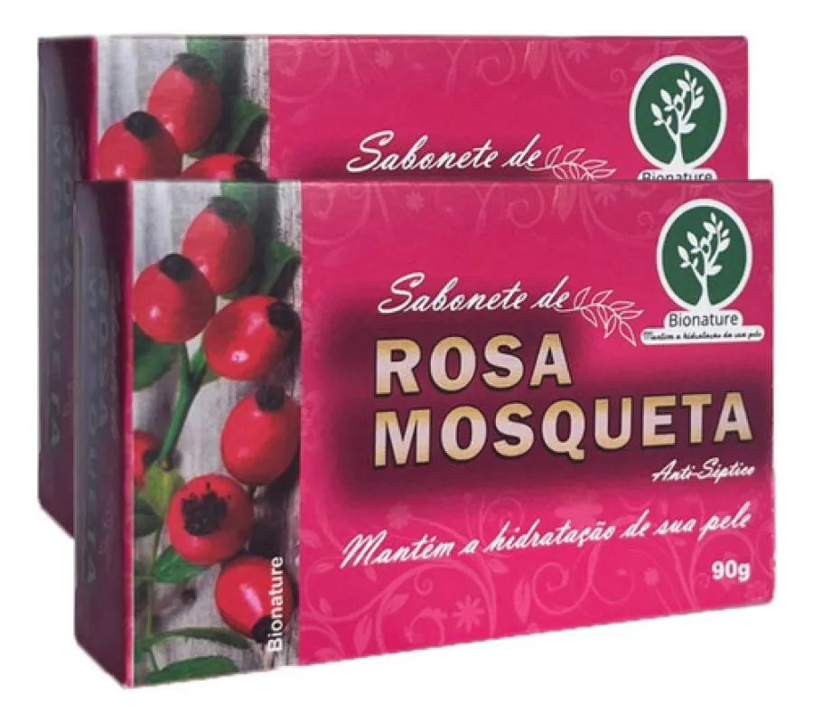 SABONETE DE ROSA MOSQUETA 2 X 110G BIONATURE
