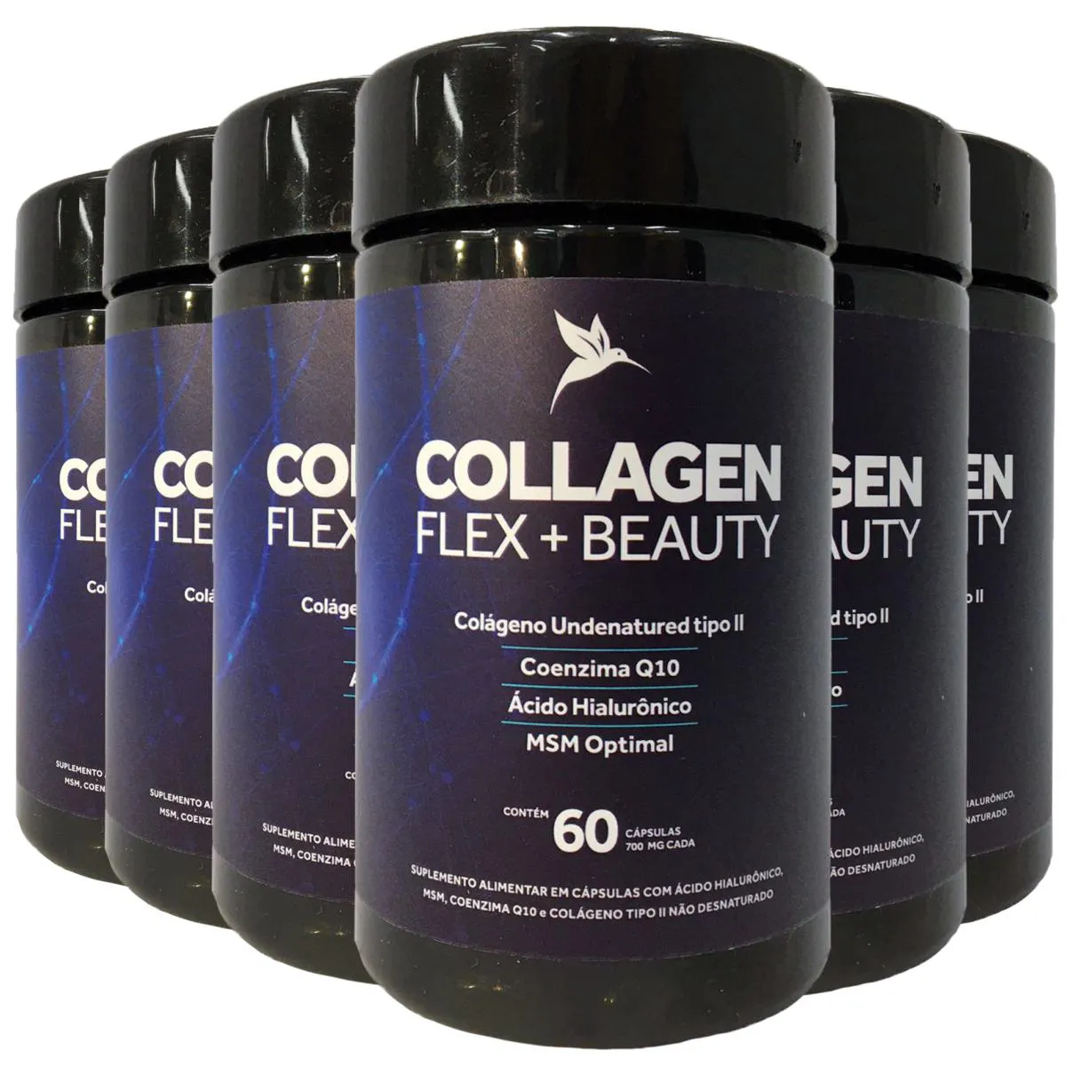 COLLAGEN FLEX BEAUTY COLáGENO TIPO 2 PURAVIDA 6 X 60 CáPSULAS