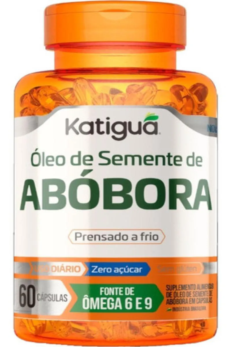 ÓLEO DE SEMENTE DE ABóBORA 60 CáPSULAS - KATIGUá