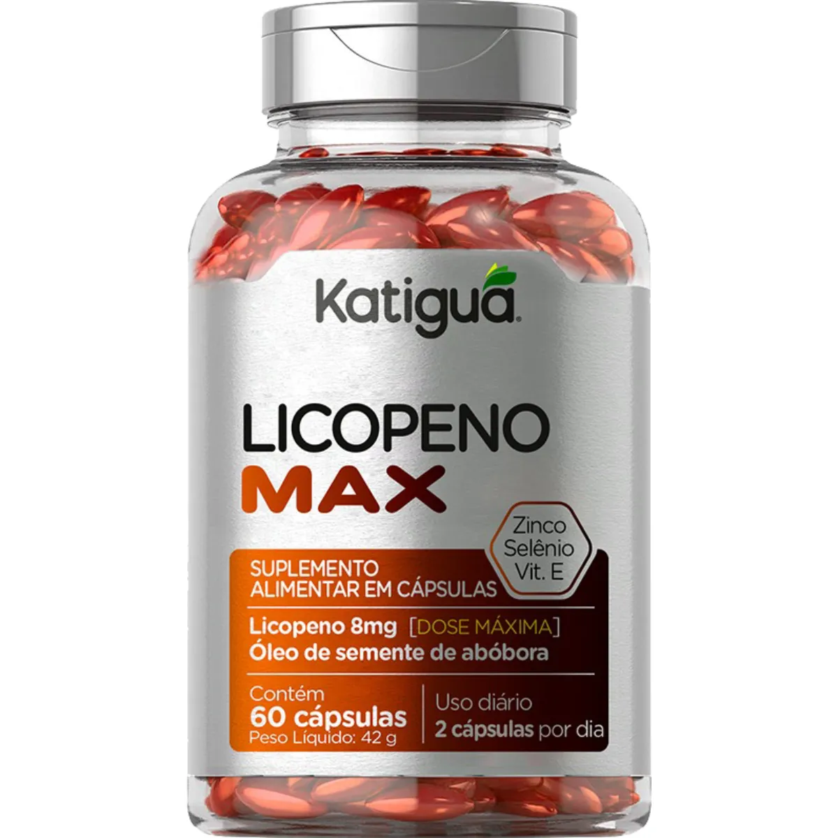 LICOPENO MAX 1G 60 CÁPSULAS - KATIGUÁ