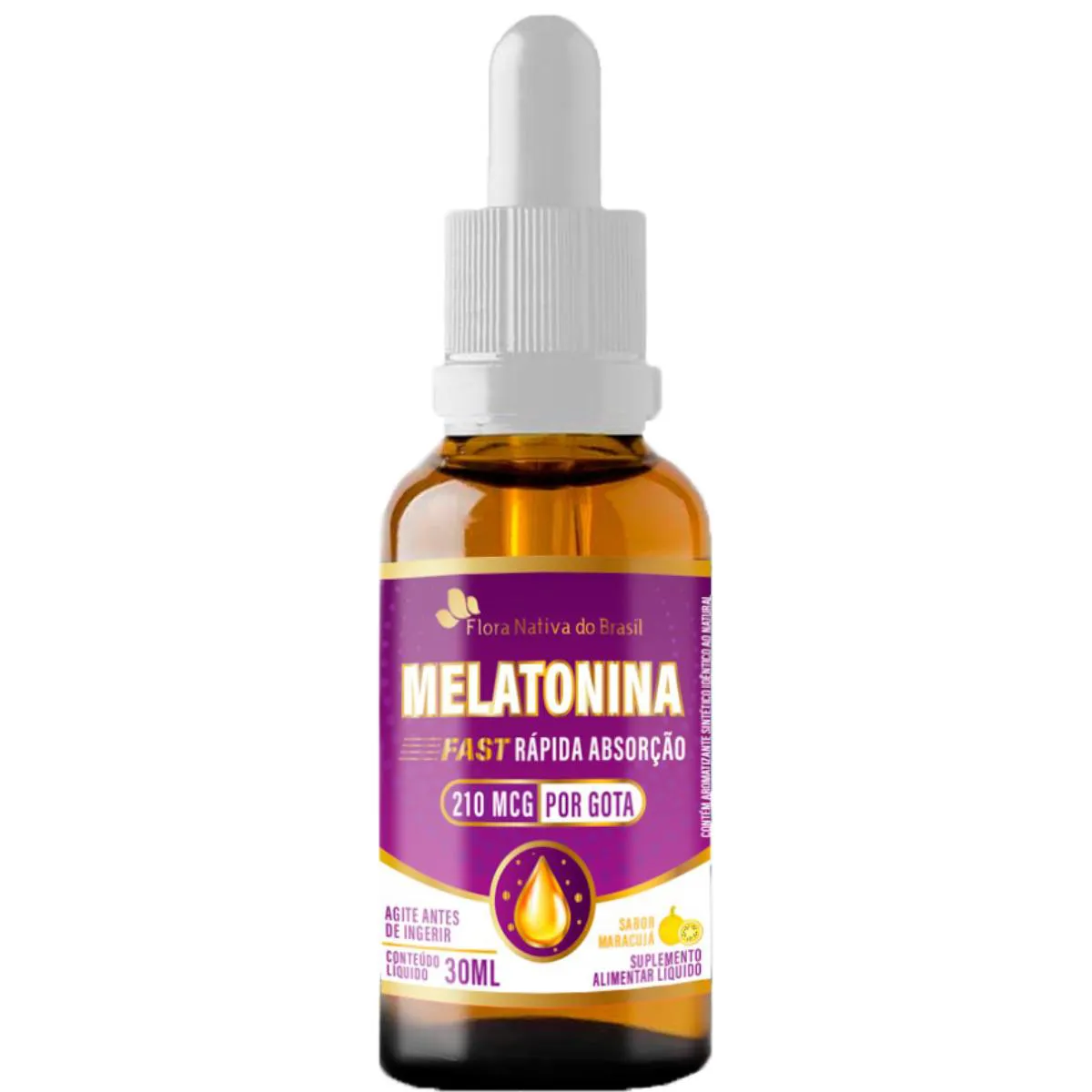 MELATONINA GOTAS 30ML SABOR MARACUJá FLORA NATIVA