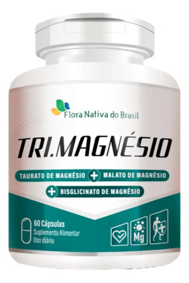 TRI MAGNéSIO 500MG 60 CáPSULAS - FLORA NATIVA | Droga Raia