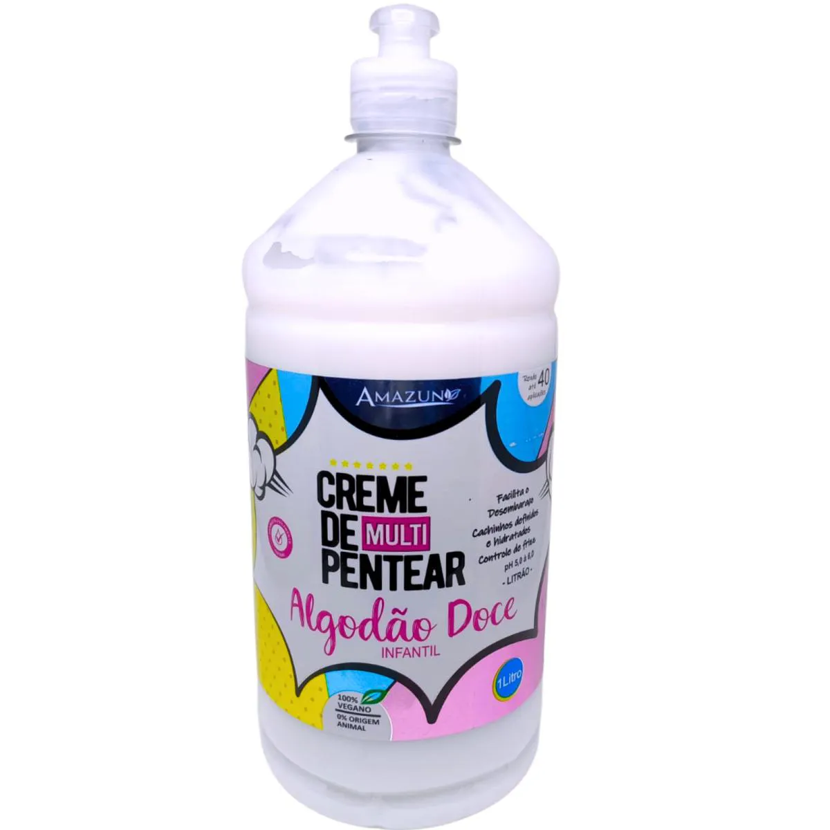 CREME PARA PENTEAR KIDS:CACHINHOS DEFINIDOS-ALGODãO DOCE 1KG