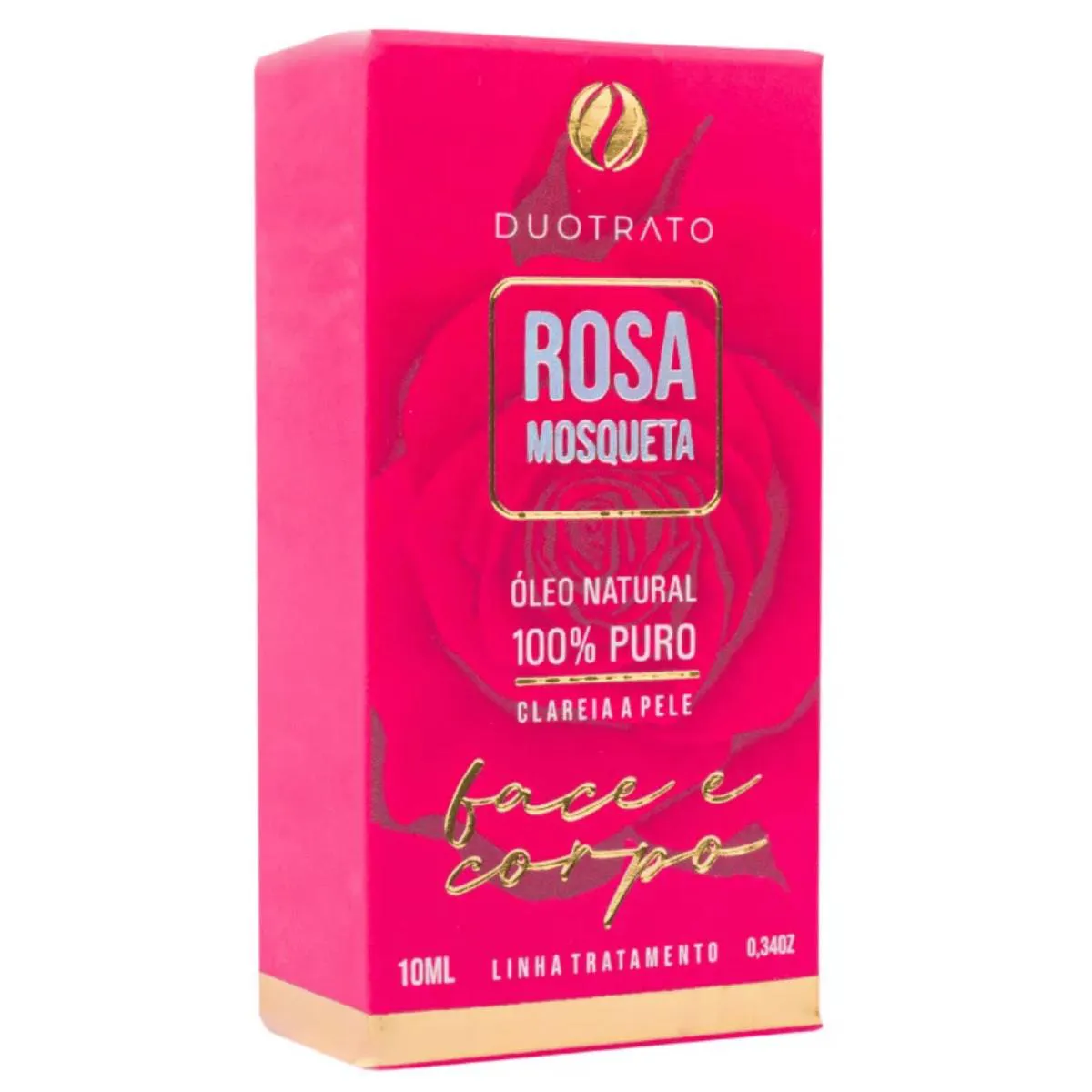 ÓLEO DE ROSA MOSQUETA 10ML NATURAL 100% PURO-CLAREIA A PELE