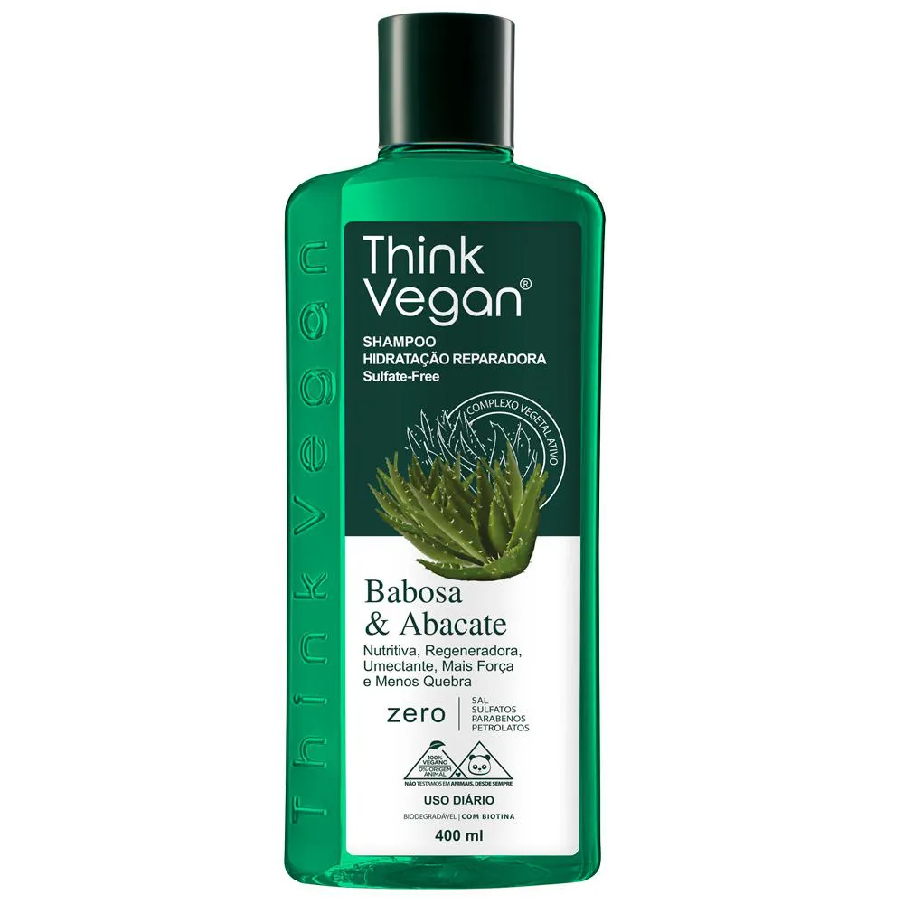 SHAMPOO HIDRATAçãO REPARADORA BABOSA E ABACATE 400ML