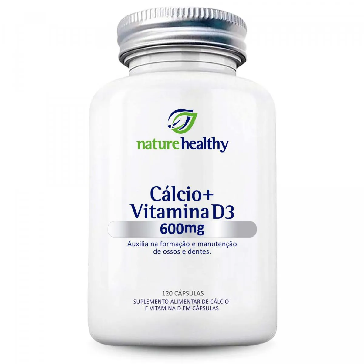 CÁLCIO 600MG + VIT D3 200UI NATURE HEALTHY