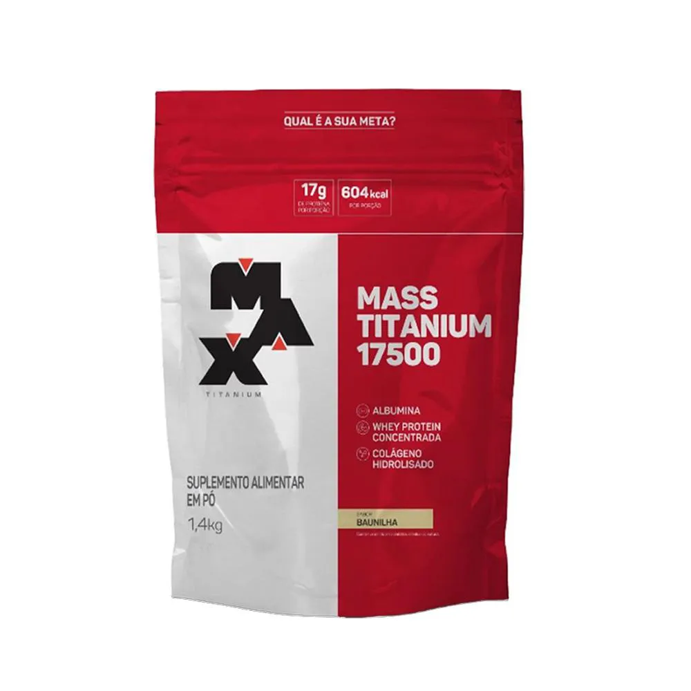 MASS TITANIUM 1,4 KG BAUNILHA - MAX TITANIUM