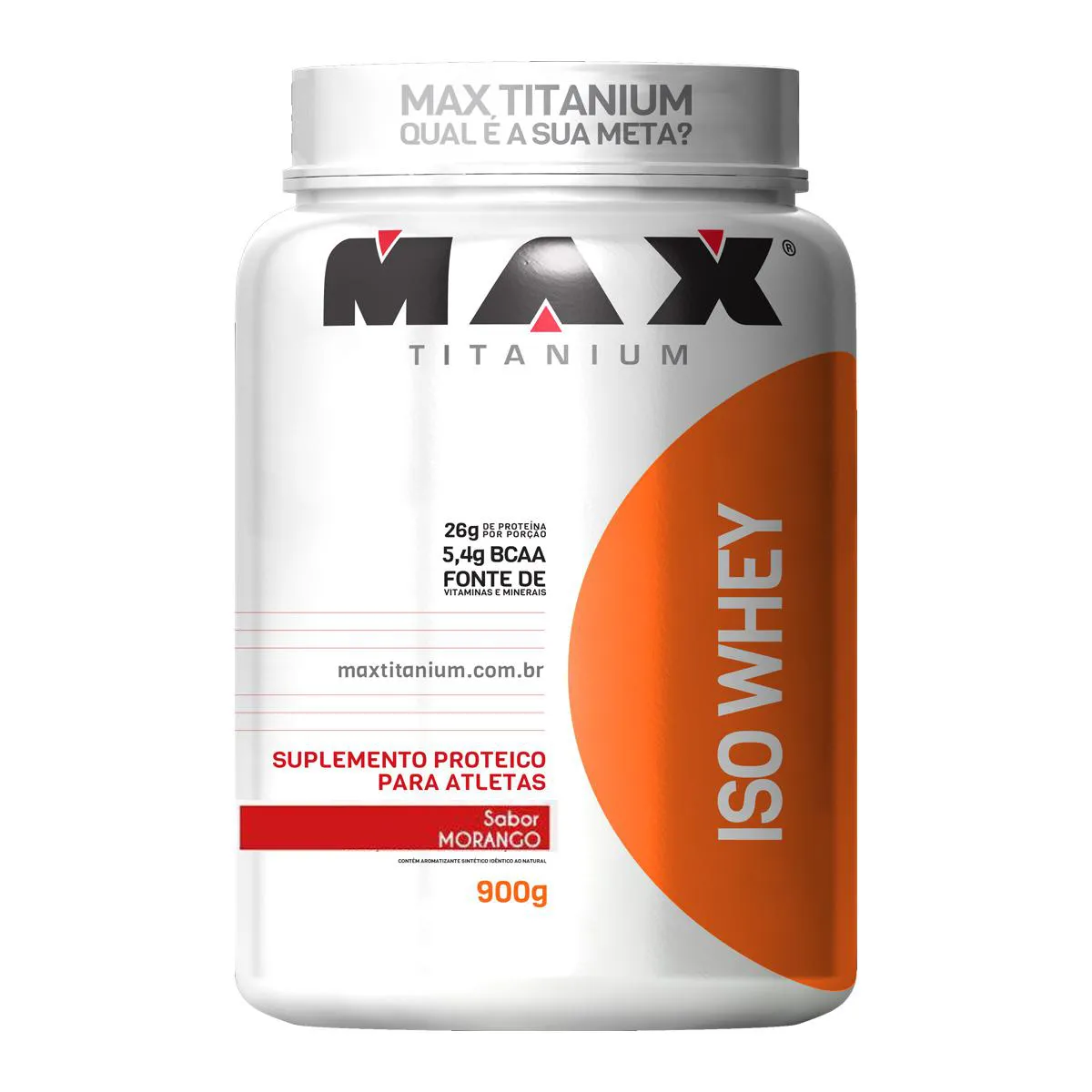 ISO WHEY 900G MORANGO - MAX TITANIUM