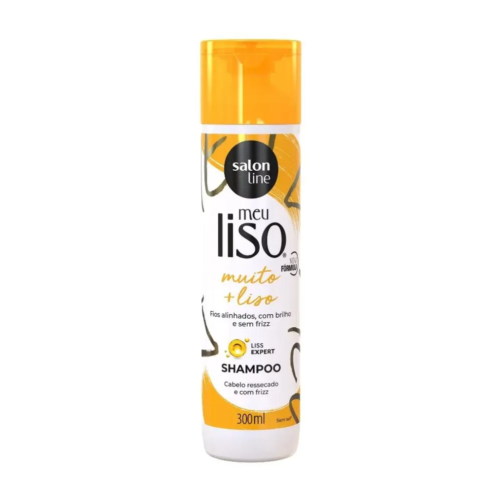 Shampoo Salon Line Meu Liso Muito+Liso Antifrizz 300ml