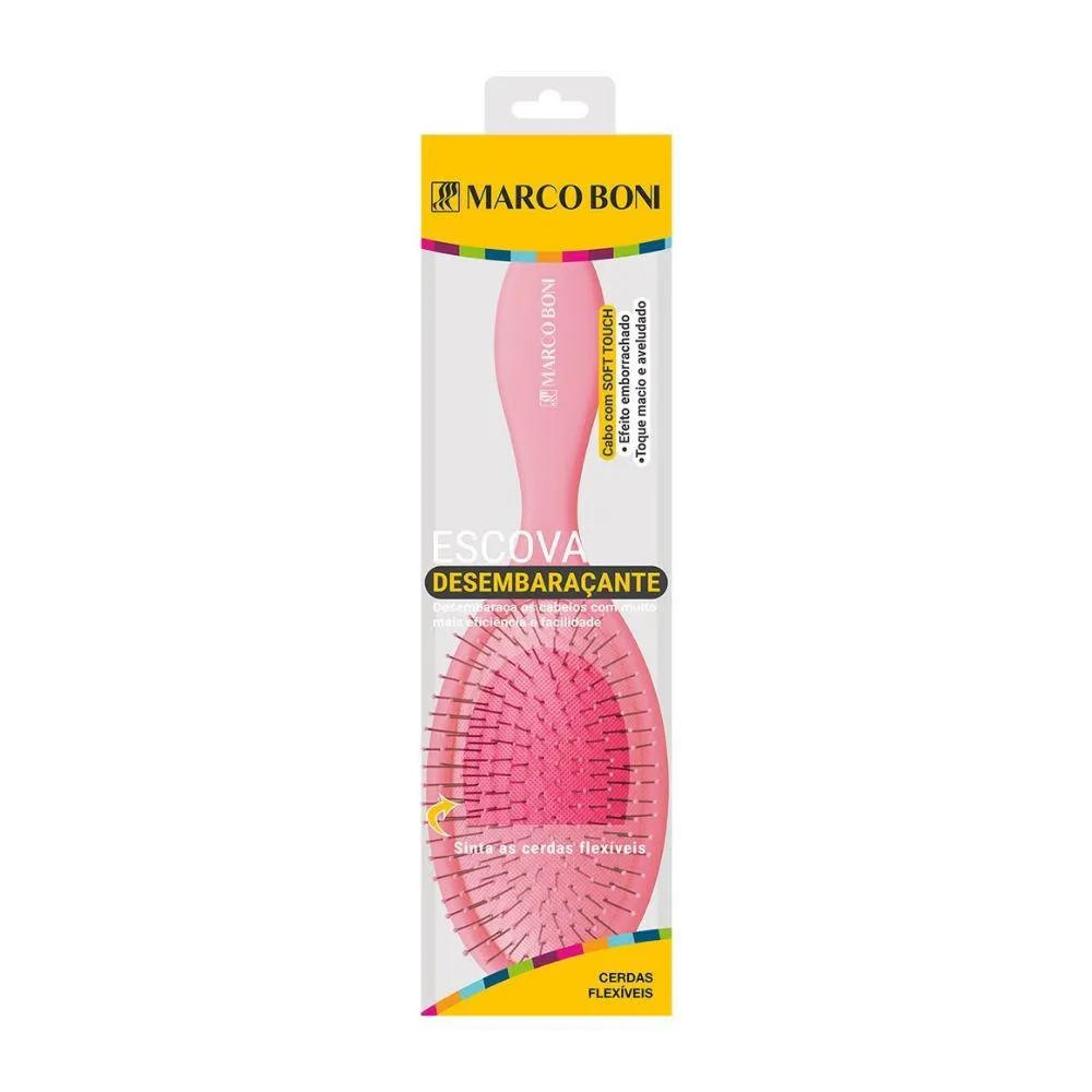 MB 8058 ESCOVA DESEMBARAçANTE OVAL CERDAS FLEXíVEIS