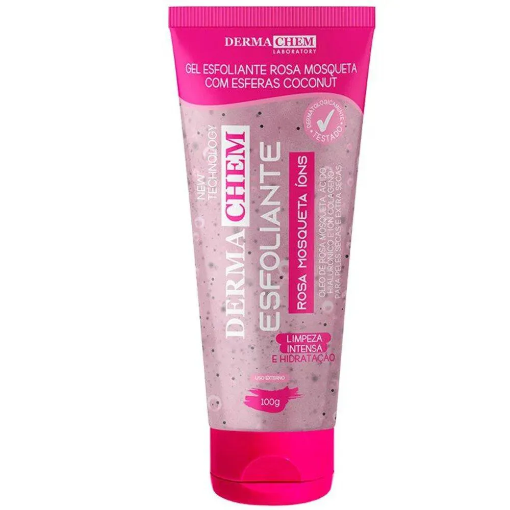 GEL ESFOLIANTE FACIAL ROSA MOSQUETA HIDRATANTE DERMACHEM