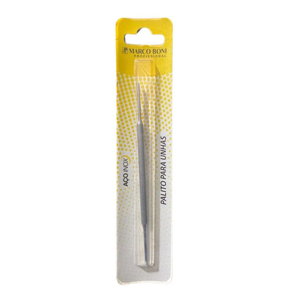 PALITO PARA UNHAS COM PONTA DUPLA AçO INOX 1818B MARCO BONI