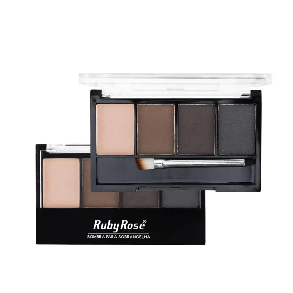 TRIO DE SOMBRAS PARA SOBRANCELHAS COM PRIMER RUBY ROSE