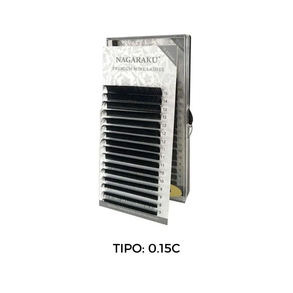 NAGARAKU CILIOS CINZA MIX 0.15 C