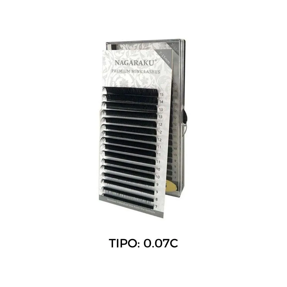 NAGARAKU CILIOS CINZA MIX 0.07 C