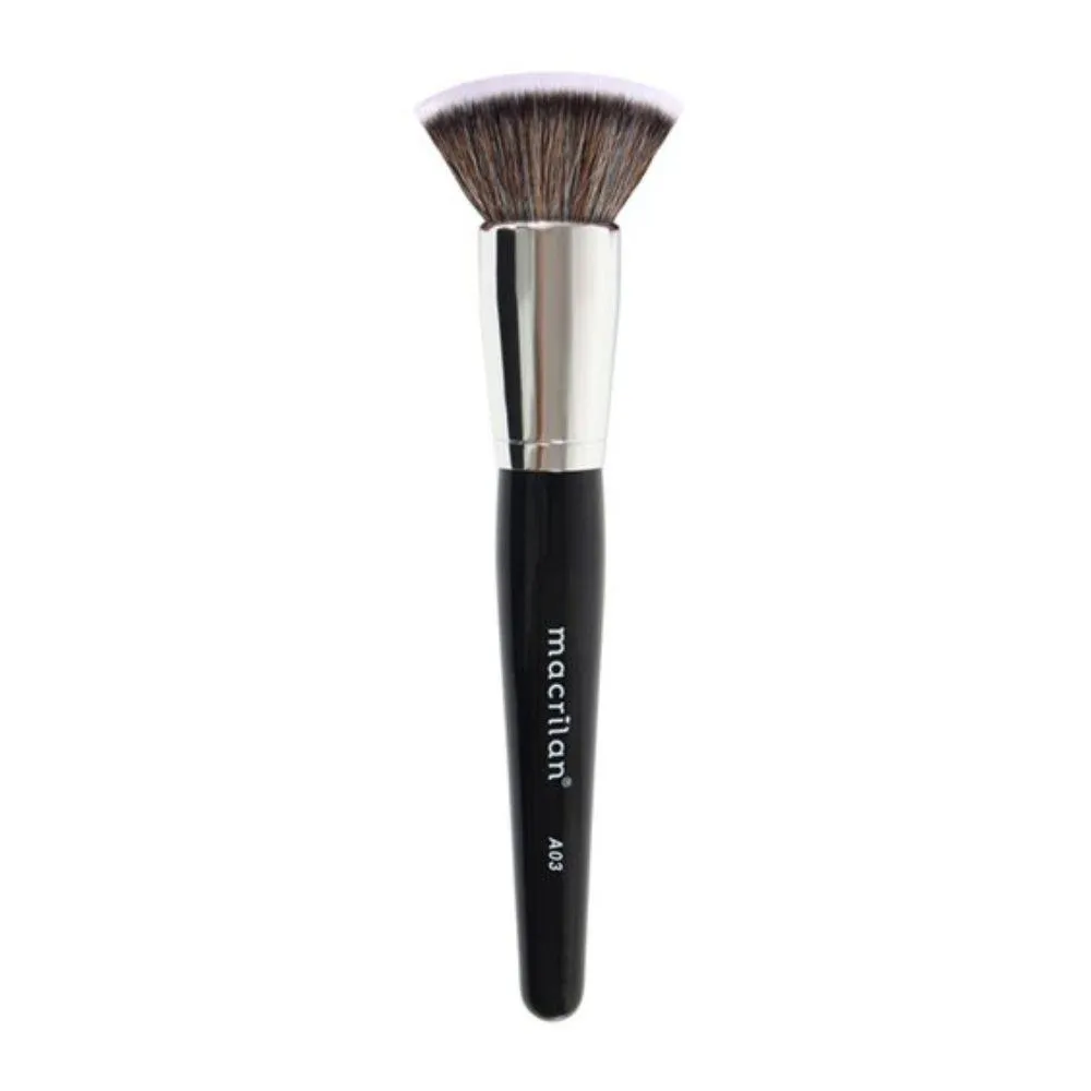 PINCEL MAQUIAGEM PROFISSIONAL KABUKI PARA BASE MACRILAN A03