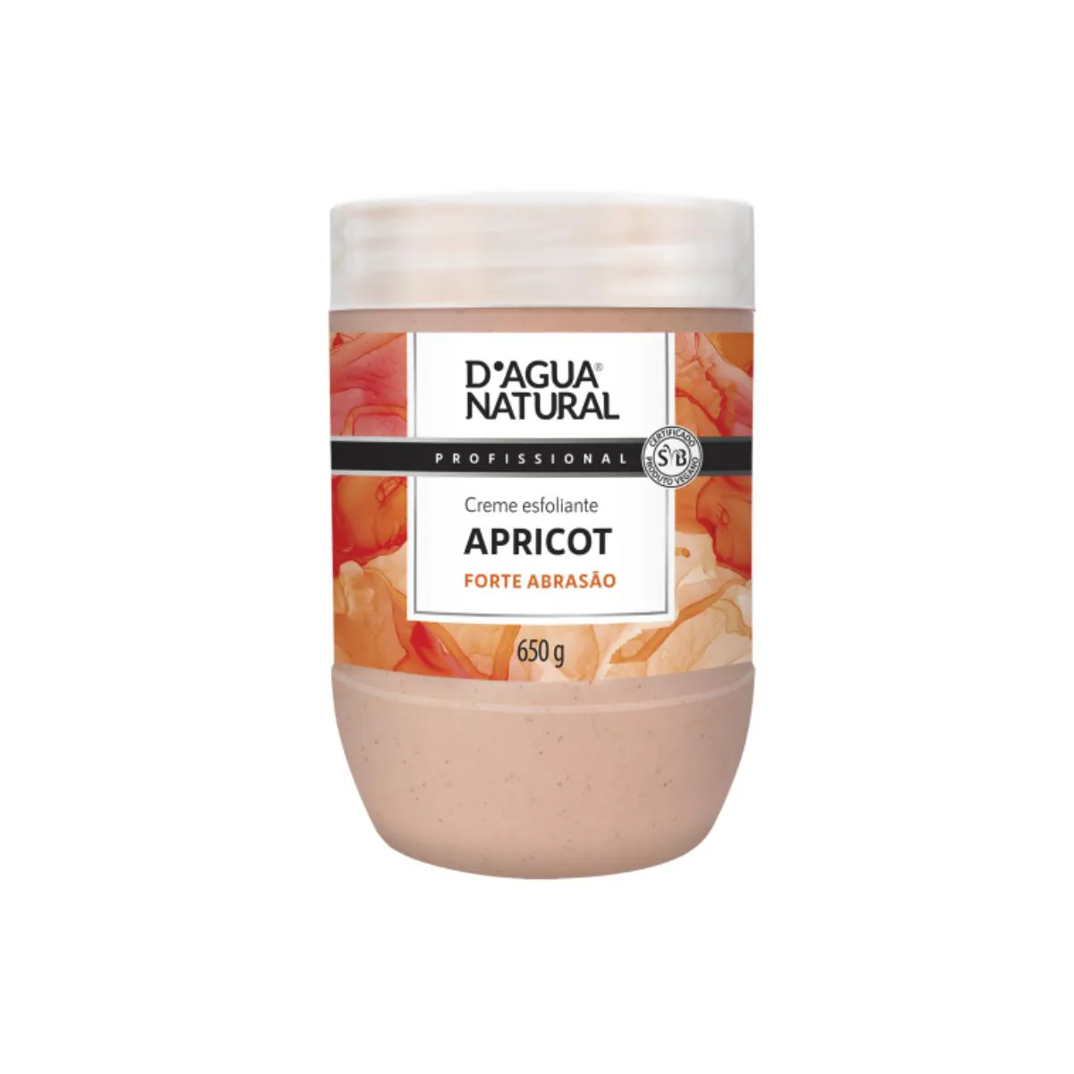 CREME ESFOLIANTE FORTE ABRASãO APRICOT D'AGUA NATURAL 650G