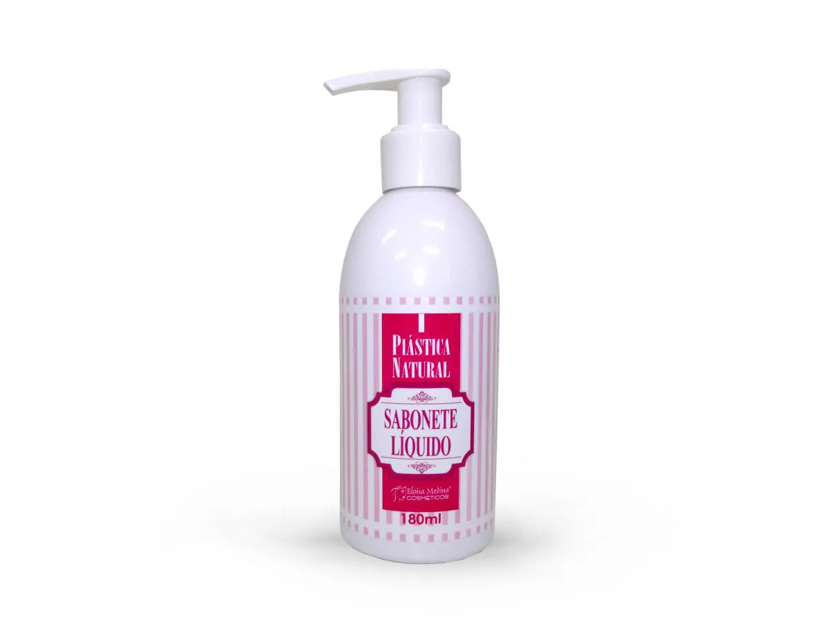 SABONETE LIQUIDO PLASTICA NATURAL ELOISA MEDINA 180ML COM COLáGENO