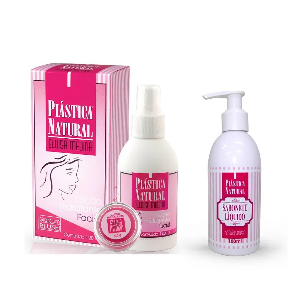 PLASTICA NATURAL ELOISA MEDINA 120ML + 1 SABONETE C/ COLáGENO