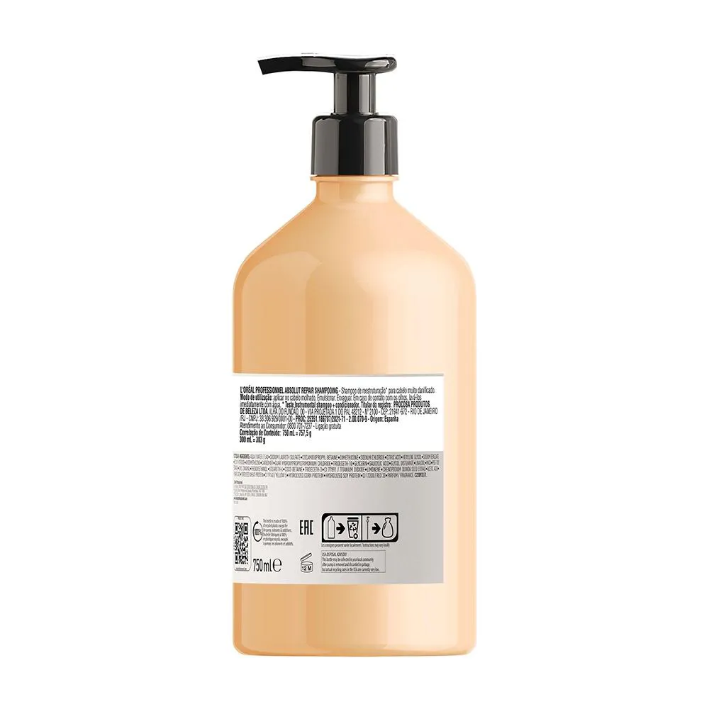 Shampoo L'Oréal Absolut Repair Gold Quinoa 750ml