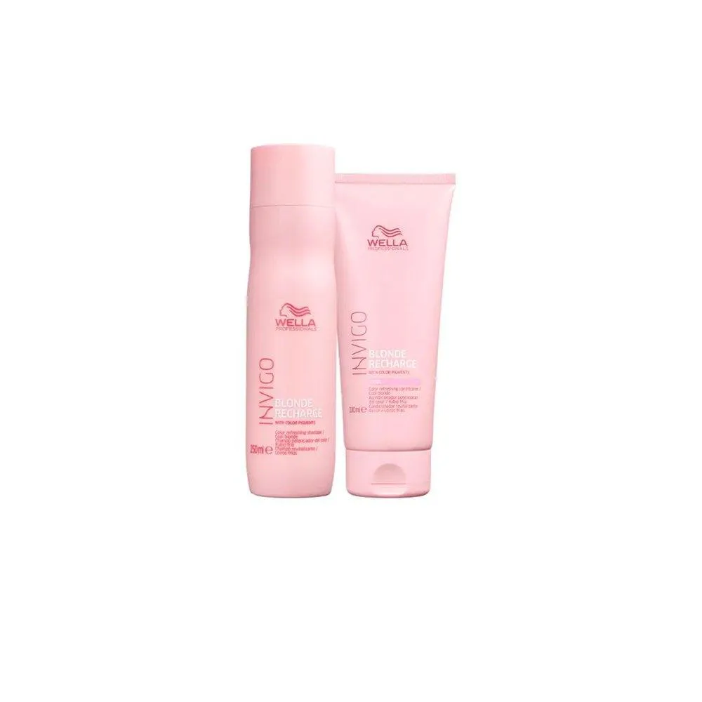 KIT WELLA INVIGO BLOND - SHAMPOO WELLA BLOND 250ML + CONDICIONADOR WELLA BLOND 200ML