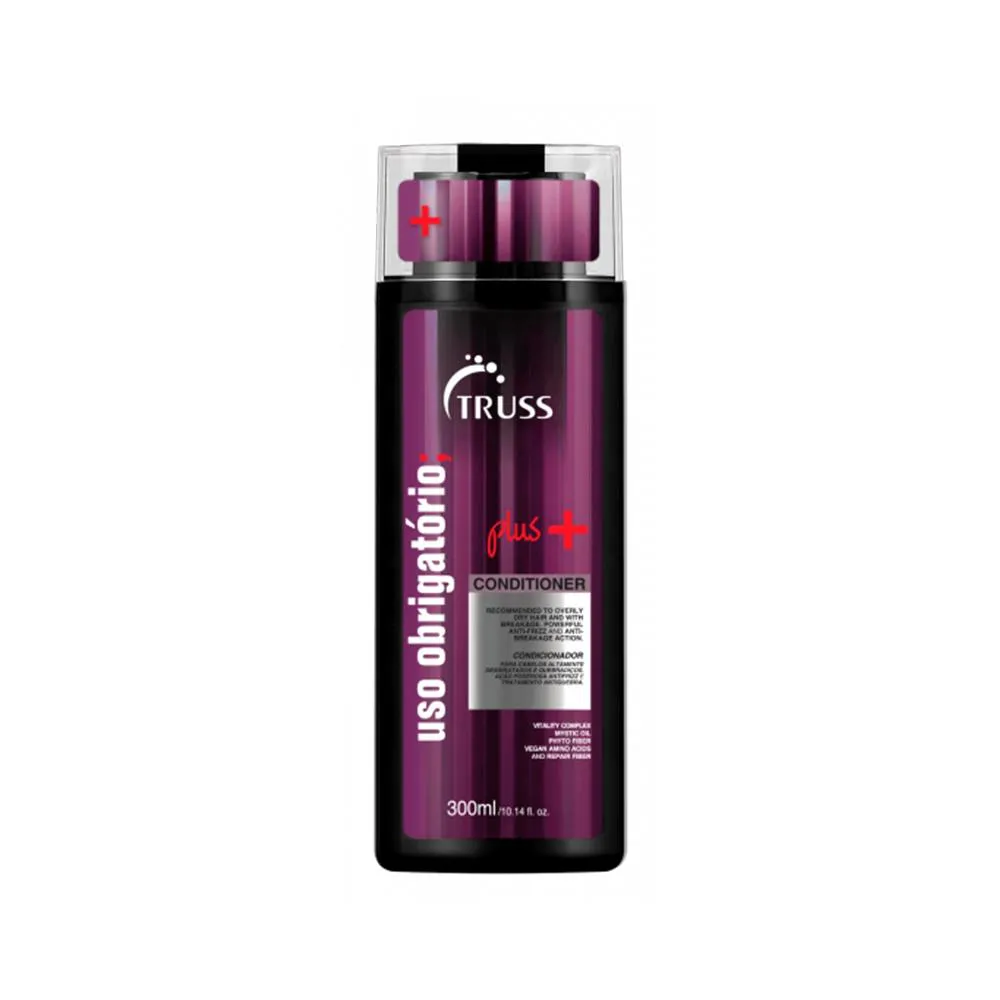 Condicionador Vegano Truss Uso Obrigatório Plus Anticaspa 300ml