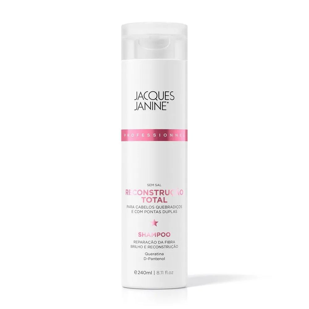 SHAMPOO JACQUES JANINE RECONSTRUçãO TOTAL - 240ML