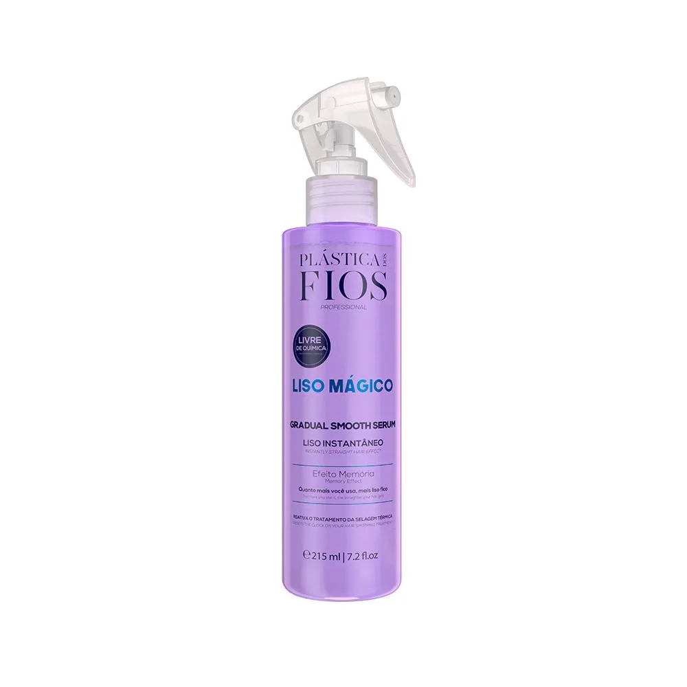 SéRUM CADIVEU PROFESSIONAL PLáSTICA DOS FIOS LISO MáGICO - 215ML