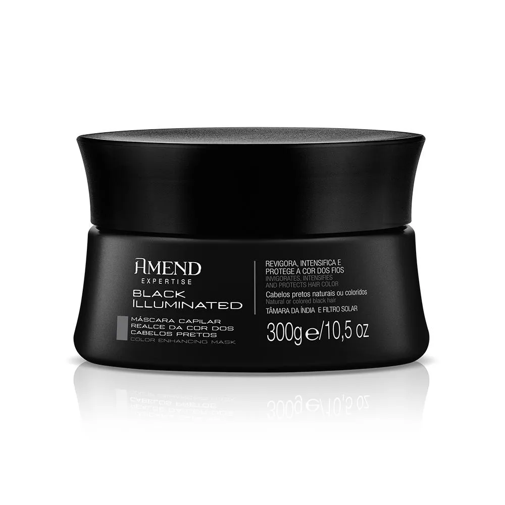MáSCARA AMEND BLACK ILLUMINATED REALCE DA COR - 300G