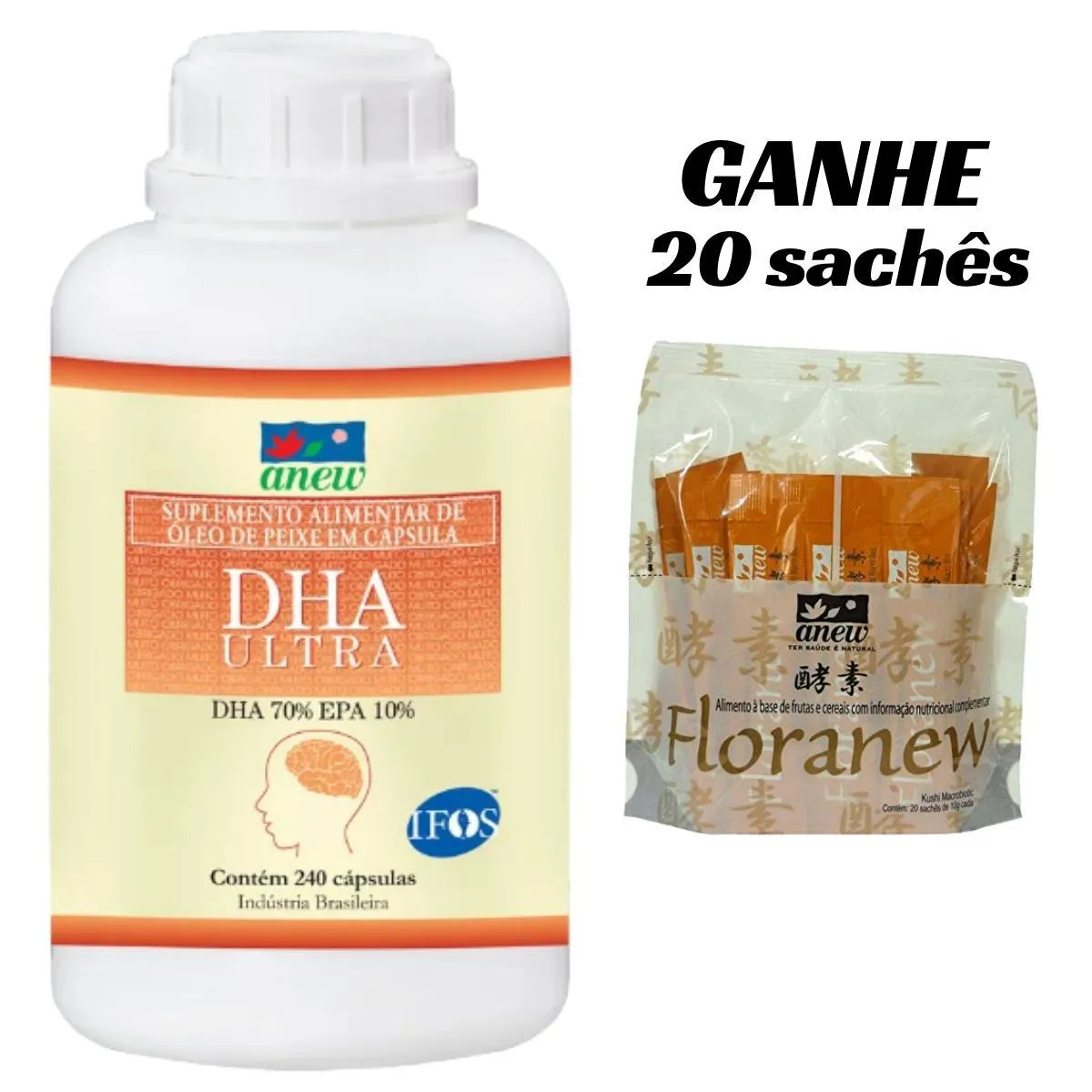 DHA ULTRA ANEW 240 CáPS + 20 SACHêS FLORANEW