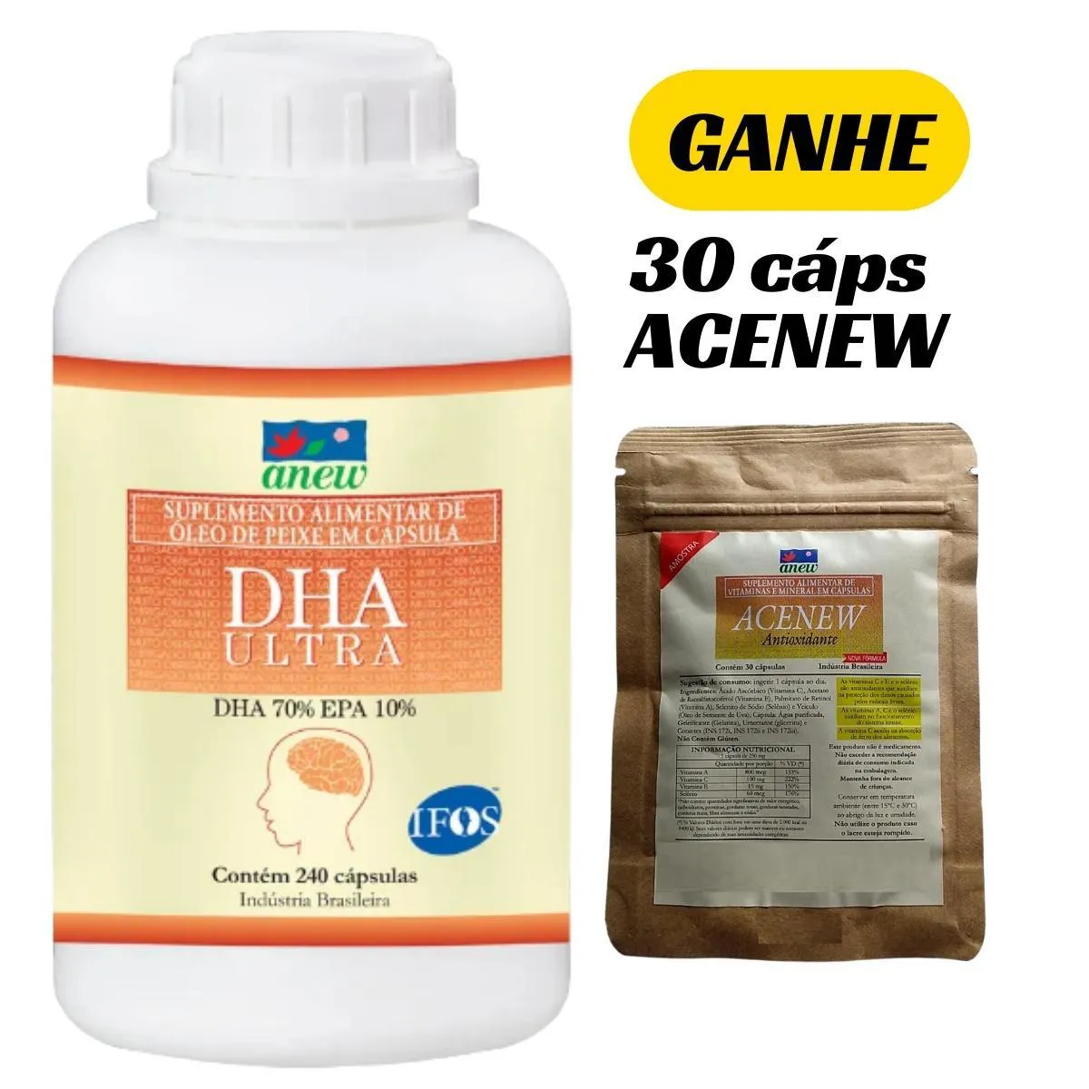 DHA ULTRA ANEW 240 CAPS + 30 CAPS ACENEW ANEW