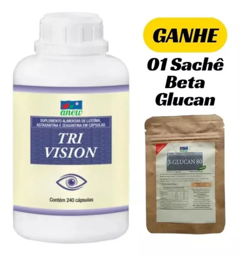 TRI VISION ANEW 240 CAPS + 01 SACHê BETA GLUCAN 15 CAPS