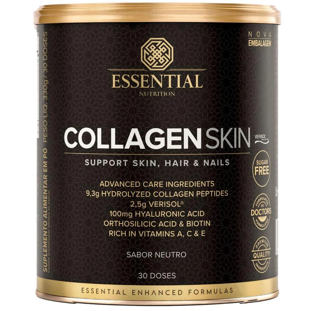 COLLAGEN SKIN VERISOL + ÁCIDO HIALURôNICO - NEUTRO - 330G - ESSENTIAL NUTRITION