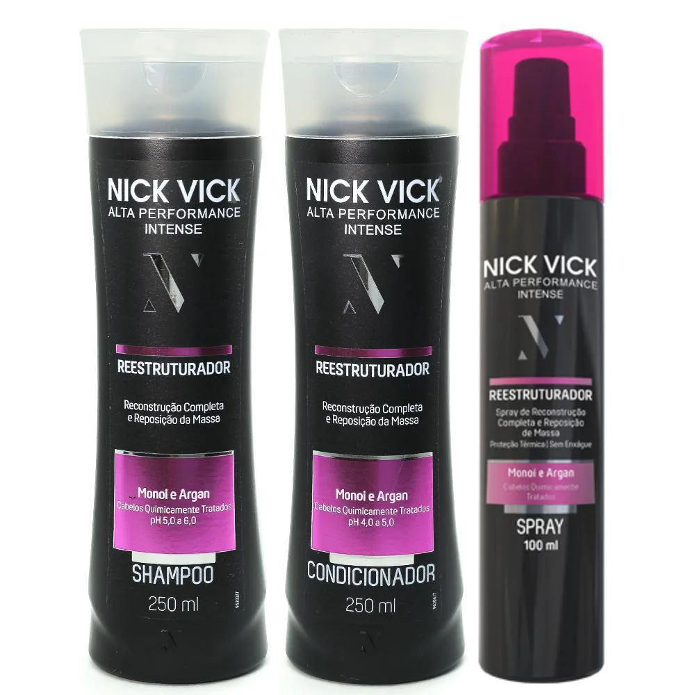NICK VICK ALTA PERFORMANCE REESTRUTURADOR SHAMPOO COND SPRAY