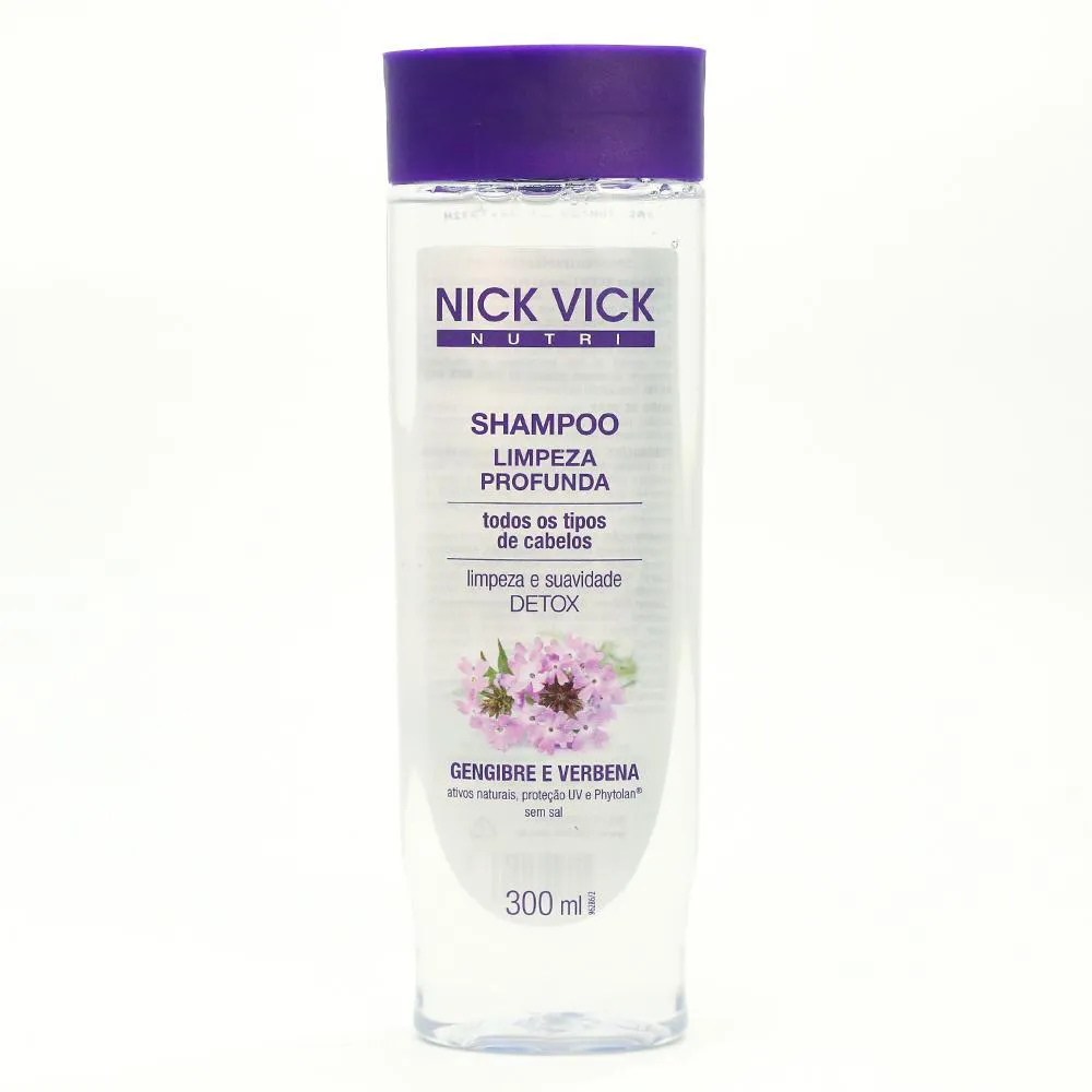 Shampoo Nick Vick Nutri Limpeza Profunda 300ml