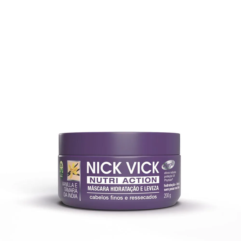 MÁSCARA HIDRATAÇÃO E LEVEZA NICK VICK NUTRI ACTION 200G