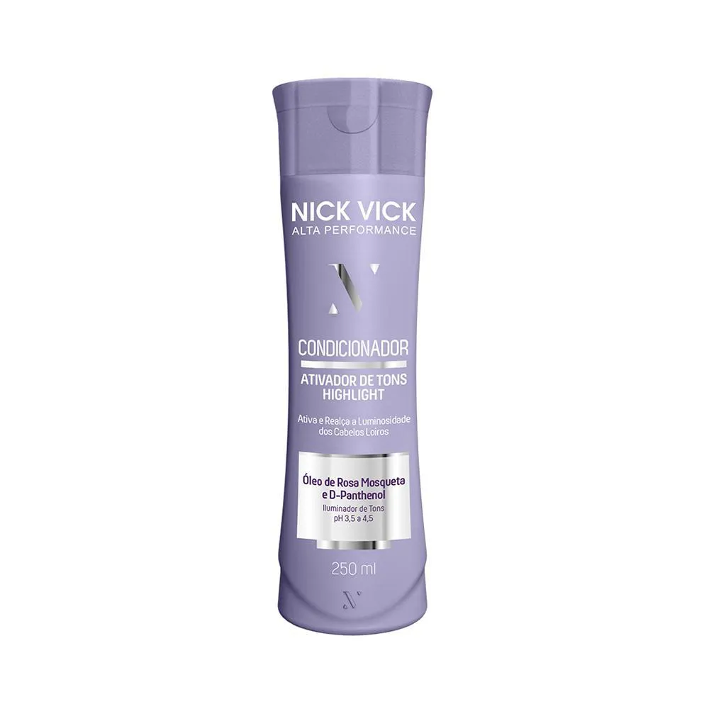 CONDICIONADOR HIGHLIGHT ATIVADOR DE TONS LOIROS NICK VICK ALTA PERFORMANCE 250ML