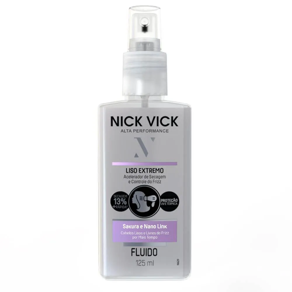 FLUÍDO LISO EXTREMO ACELERADOR DE SECAGEM 125ML NICK VICK