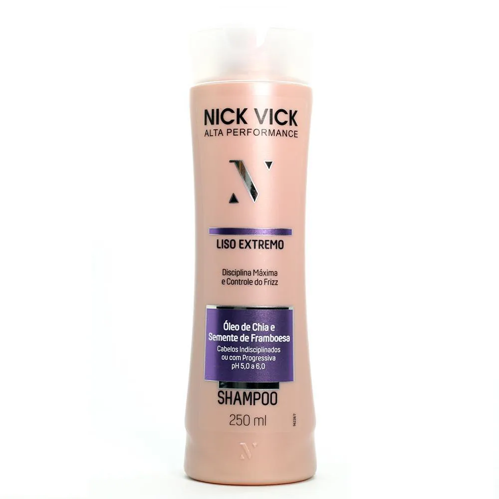 SHAMPOO NICK VICK ALTA PERFORMANCE LISO EXTREMO 250ML