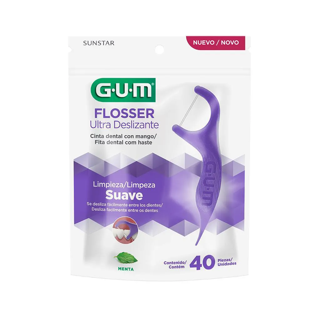 GUM FLOSSER ULTRA DESLIZANTE MENTA 40UN