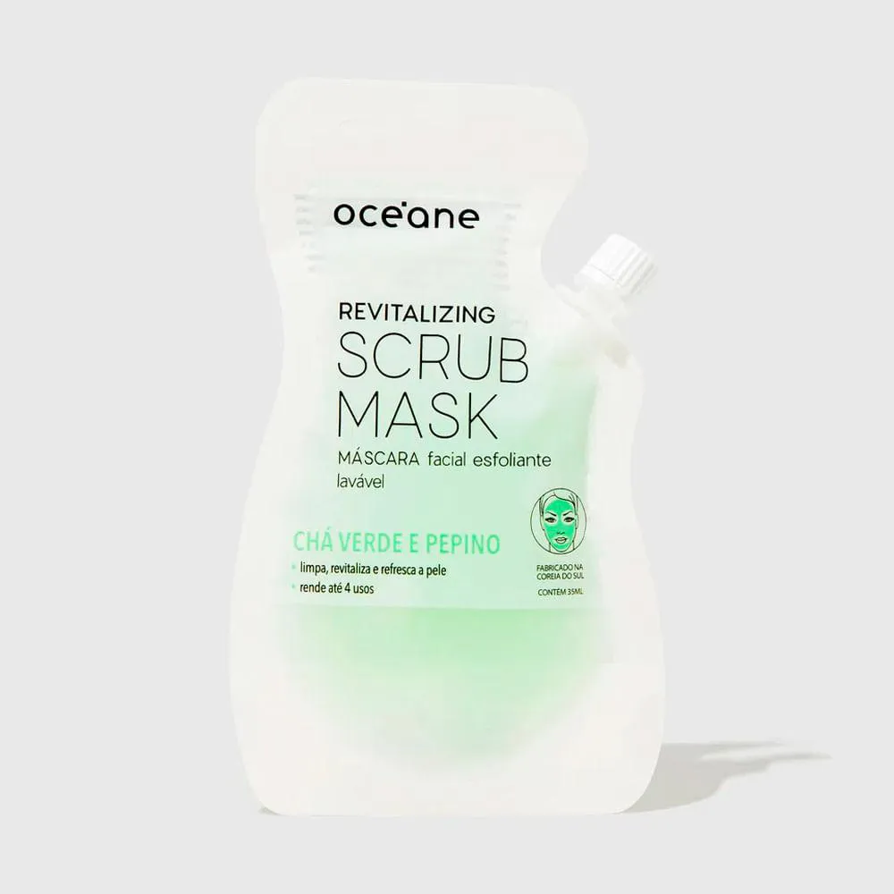 Máscara Facial Esfoliante de Chá Verde E Pepino - Revitalizing Scrub Mask 35Ml