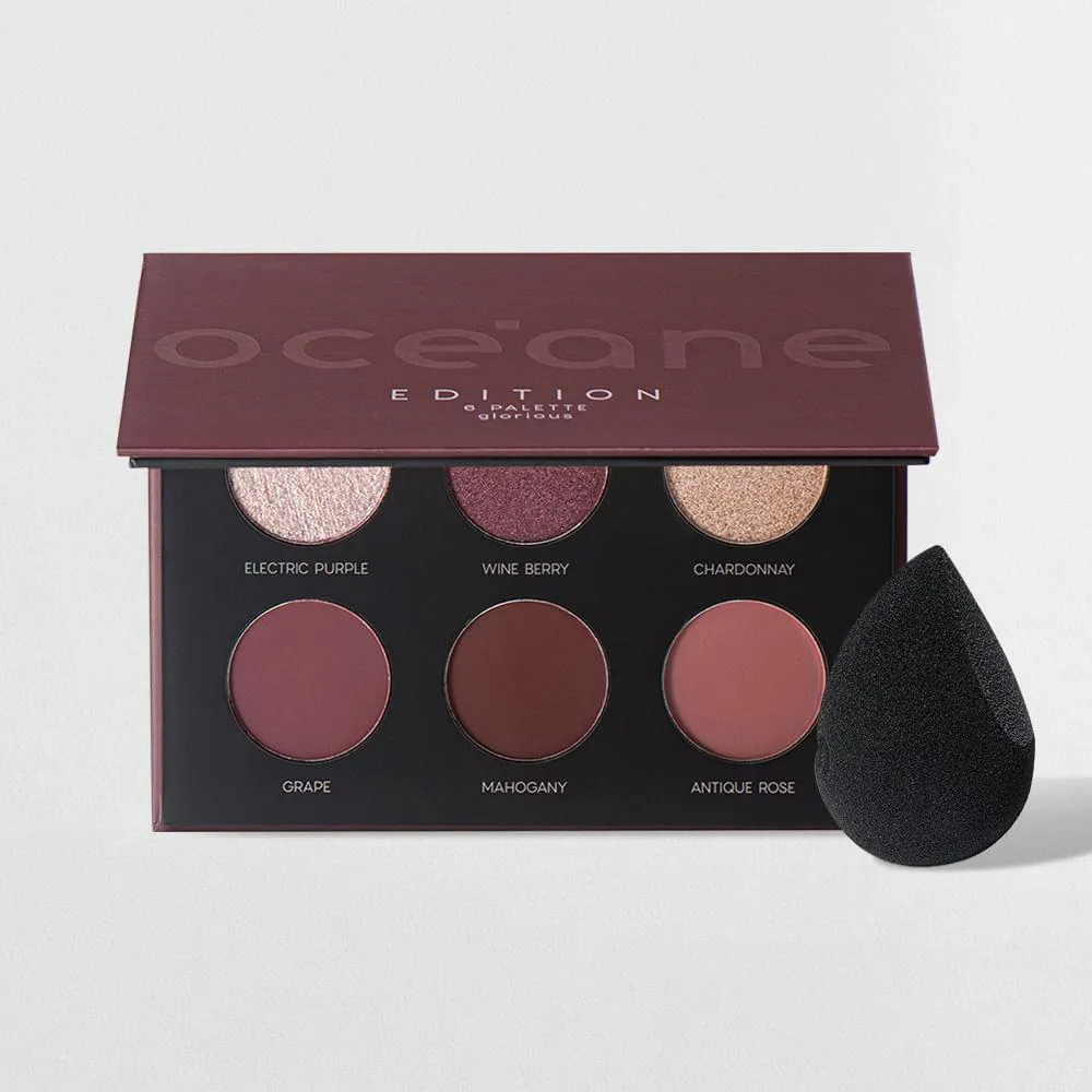 PALETA DE SOMBRAS NUDE + ESPONJA DE MAQUIAGEM FLAT DROP EDITION (2 PRODUTOS)