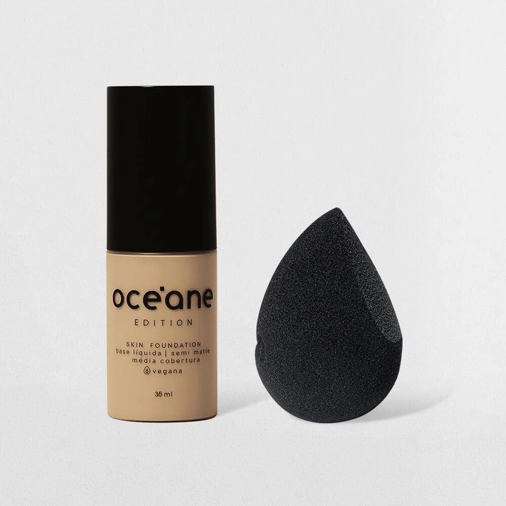 KIT BASE LíQUIDA 210L + ESPONJA DE MAQUIAGEM OCéANE EDITION (2 PRODUTOS)
