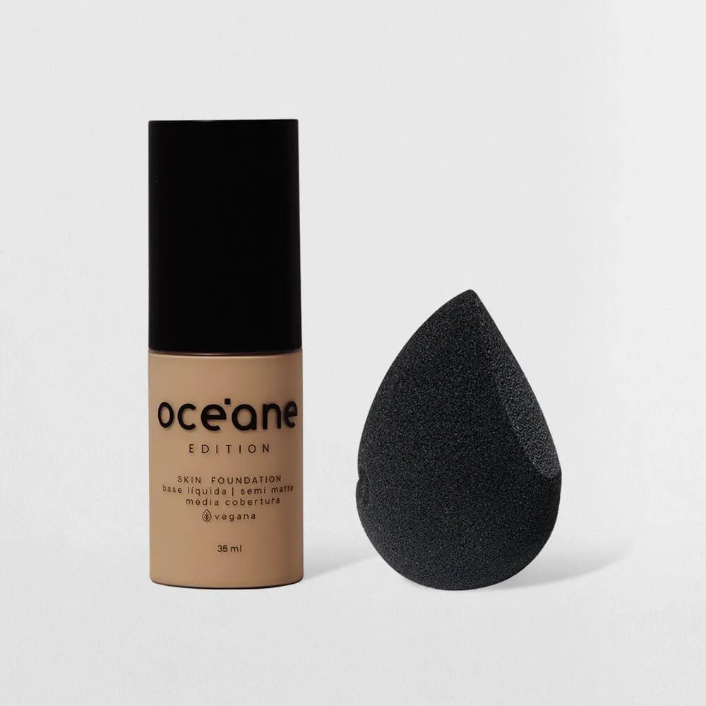 KIT BASE LíQUIDA 230L + ESPONJA DE MAQUIAGEM OCéANE EDITION (2 PRODUTOS)