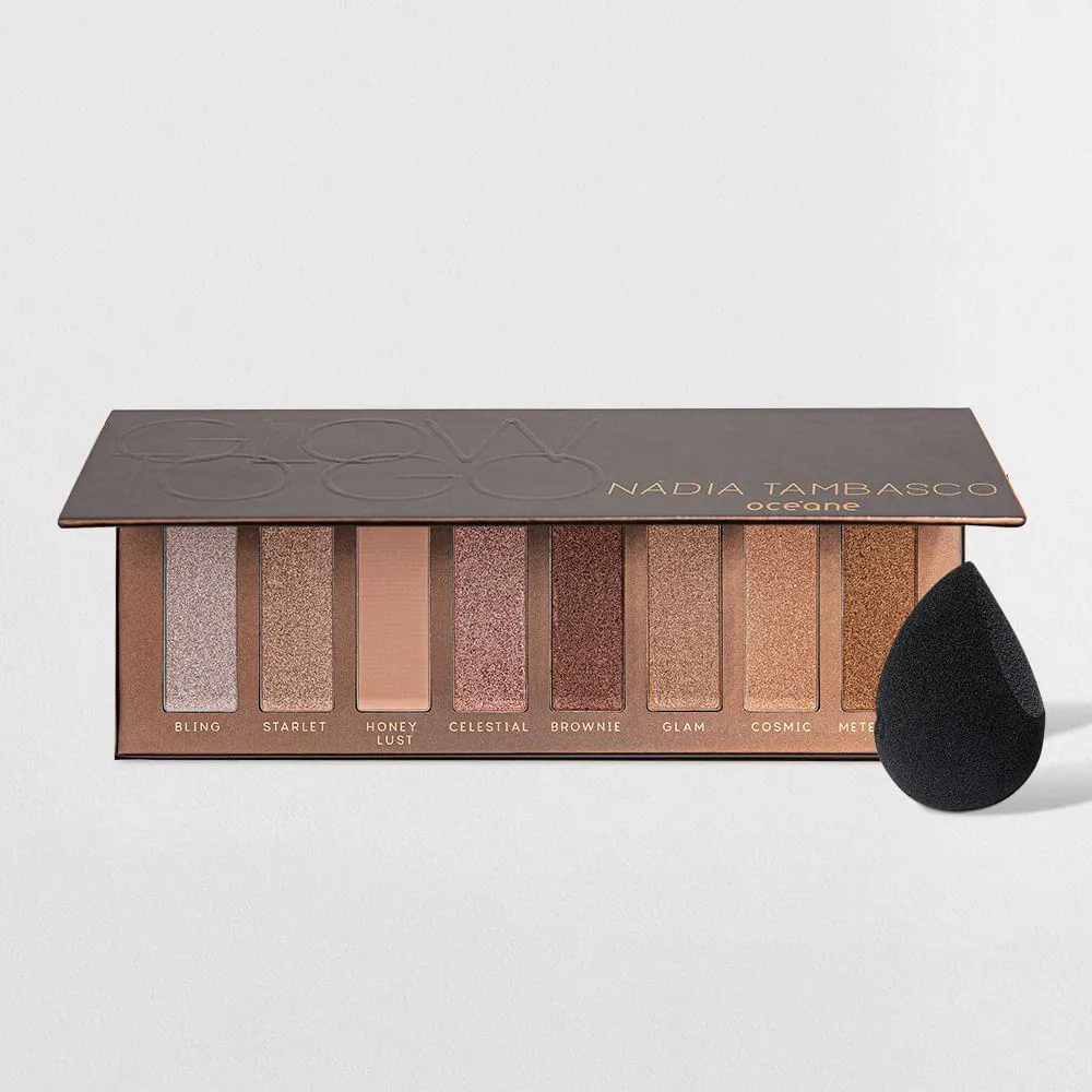 Kit Océane Edition Paleta de Sombras + Esponja de Maquiagem Flat Drop