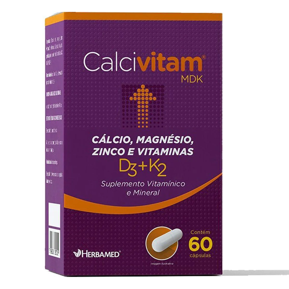 CALCIVITAM 600MG 60 CáPSULAS - HERBAMED
